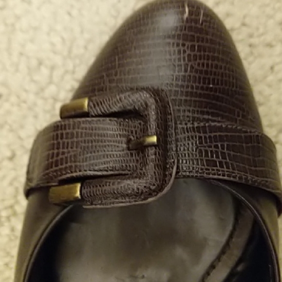 Alex Marie Espresso Loafers with Buckle - Picture 8 of 12